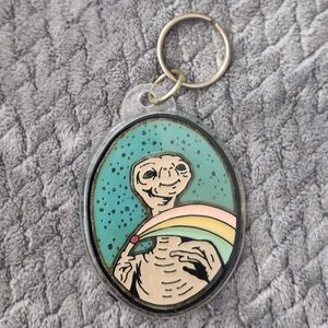 vintage 1982 E.T. the Extra-Terrestrial keychain produced by Star Power